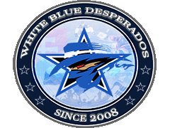 Komandos logotipas White Blue Desperados