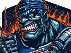 Komandos logotipas Hardface Hockey