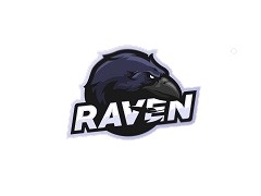 Komandos logotipas Skee Raven