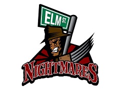 Komandos logotipas Elm St. Nightmares