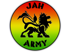 Komandos logotipas Jah Army