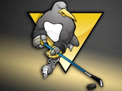 Komandos logotipas Penguins Babite