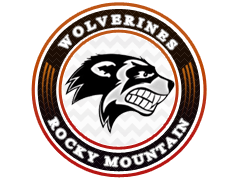 Komandos logotipas Rocky Mountain Wolverines