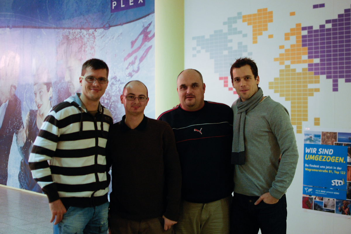 Marcel a David Rodman spolu s developermi Powerplay Manageru