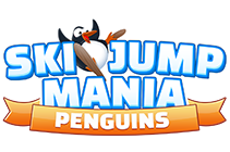 Online ski jumping game full of penguins - Ski Jump Mania Penguins