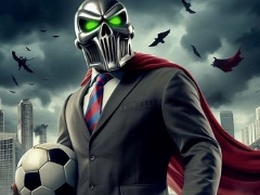 Komandos logotipas Supervillain Soccer