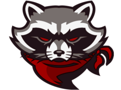 Holdlogo Kleebe Raccoons